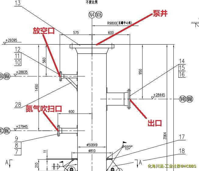 储罐泵井示意图