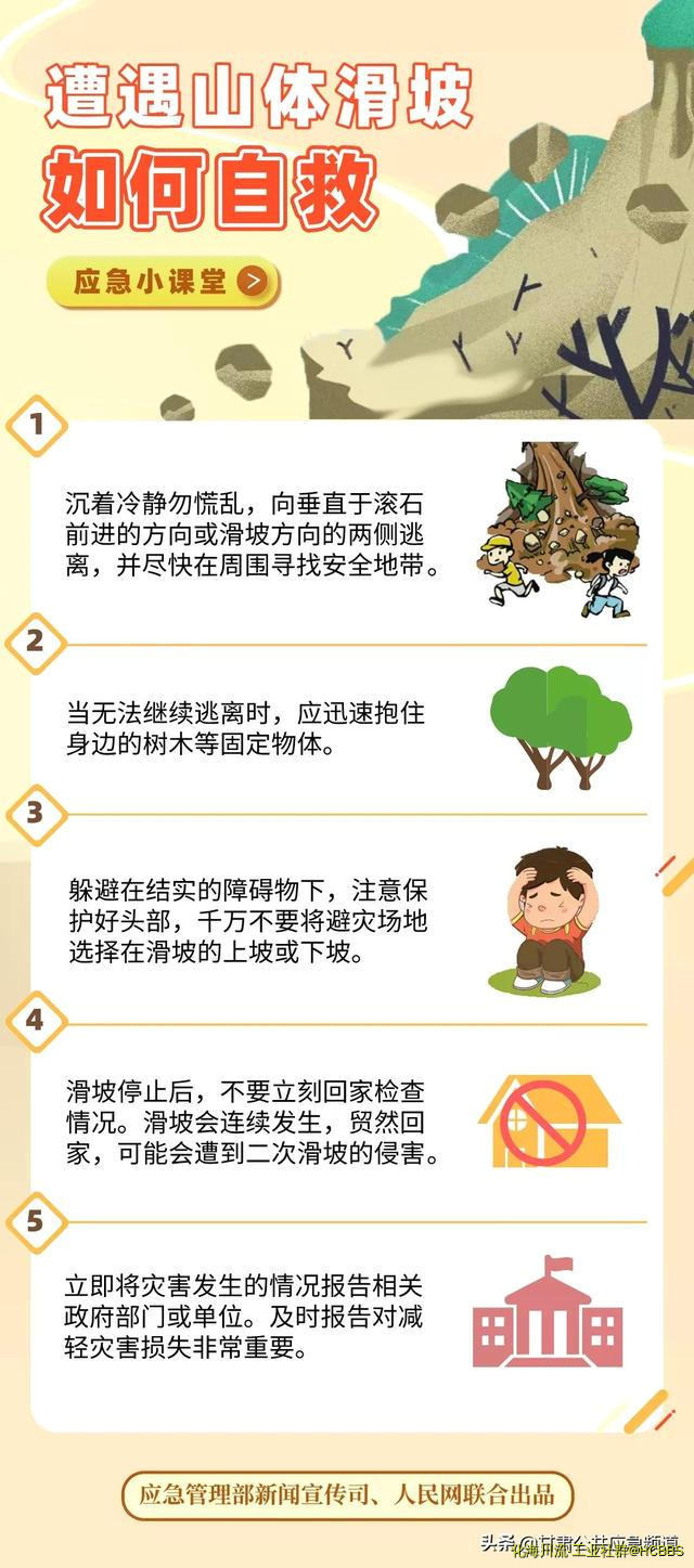 应急科普 | 图说：遭遇山体滑坡如何自救？-1.jpg