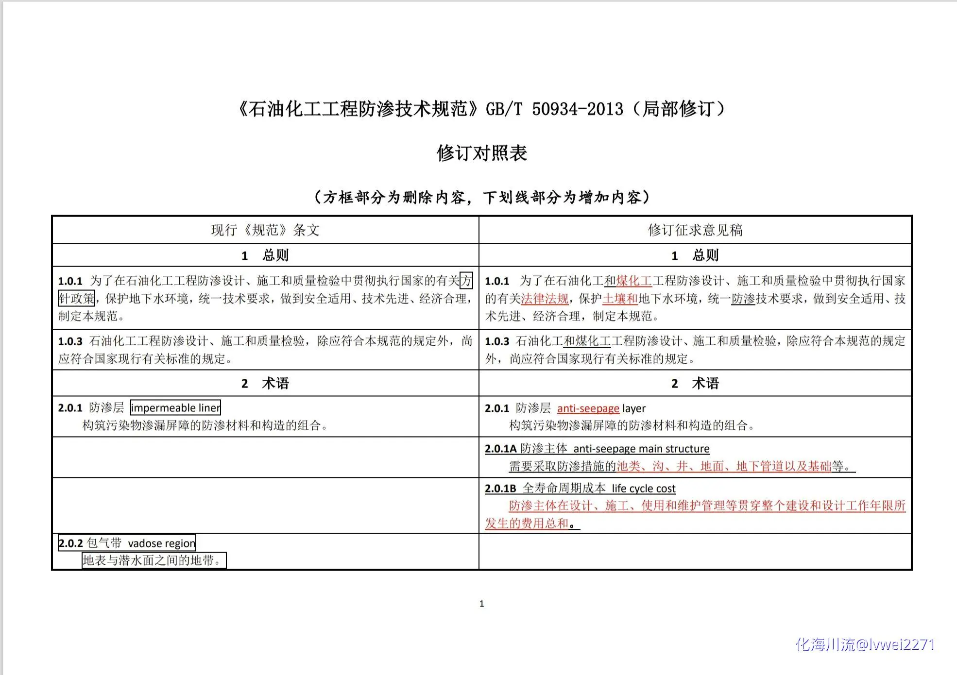 《石油化工工程防渗技术规范（局部修订征求意见稿）》01.webp